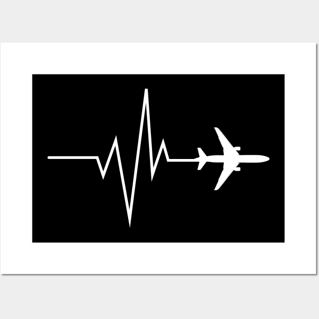 Aviation Pulse with airplane design Wall Art by Avion